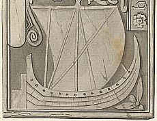 Birlinn on Oronsay tombstone